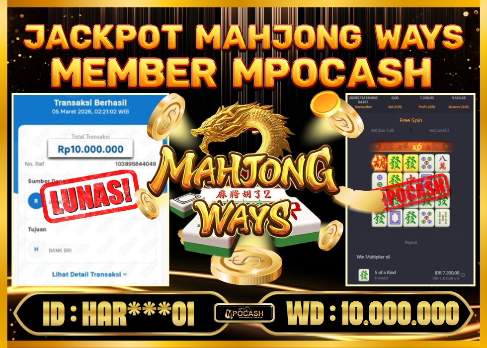 MPOCASH JACKPOT MAHJONG WAYS